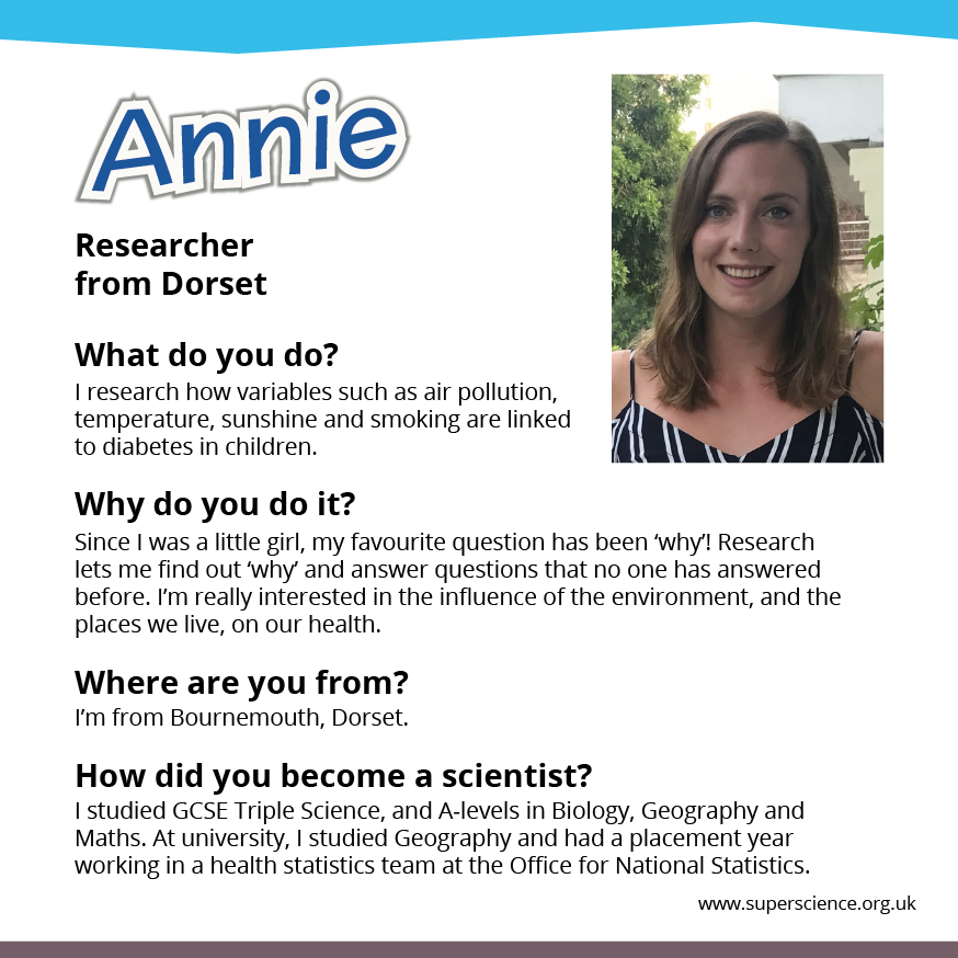 Image showing photo of Annie with description.